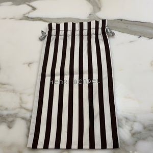 Henri Bendel Stripped Bag/Dust Cover-Excellent!!